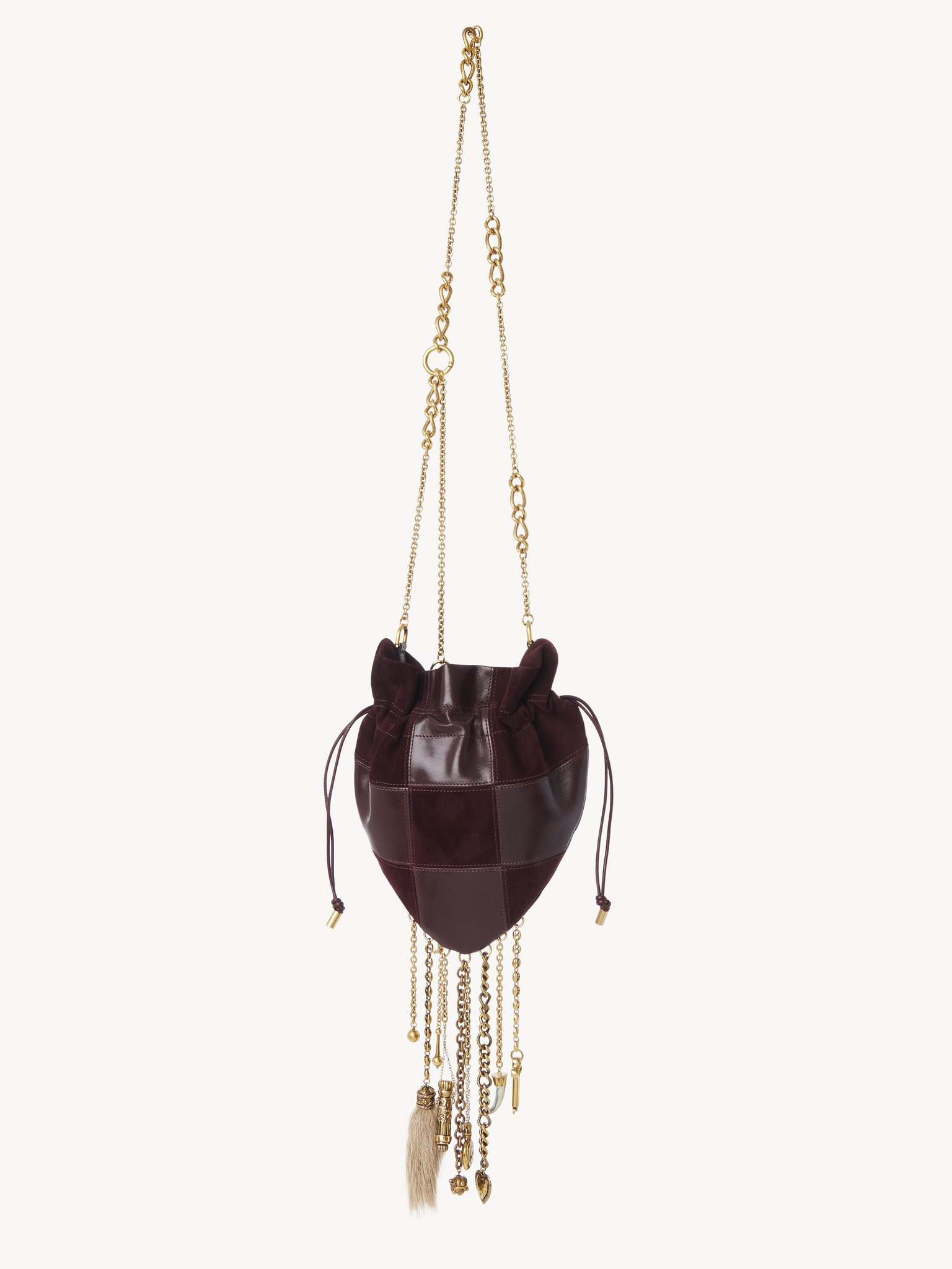 CHÂTEAU TREASURES CROSSBODY BAG IN GRAINED & SUEDE LEATHER - 5