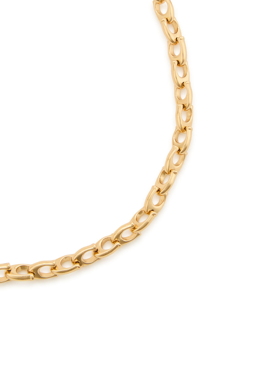 Coach Logo Chain Choker Necklace - 3