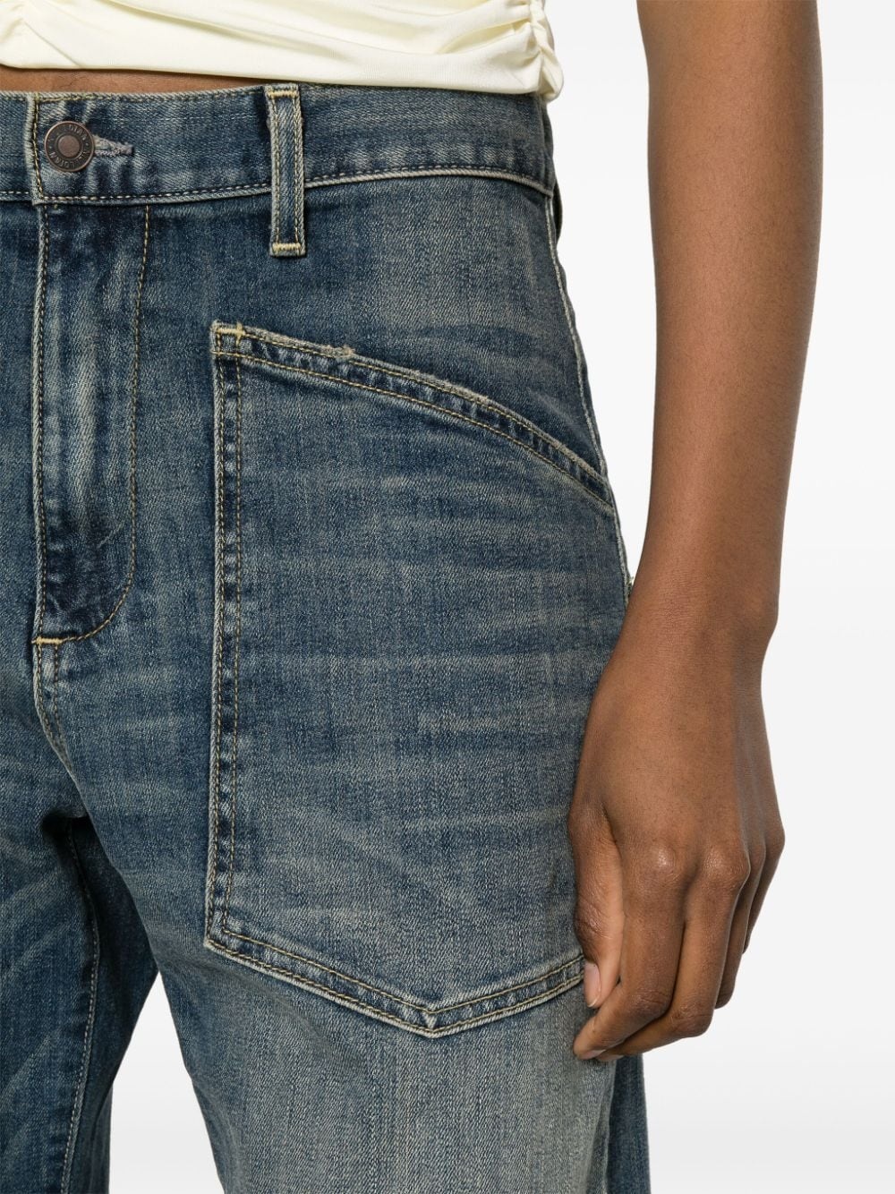 Shon high-rise tapered jeans - 5