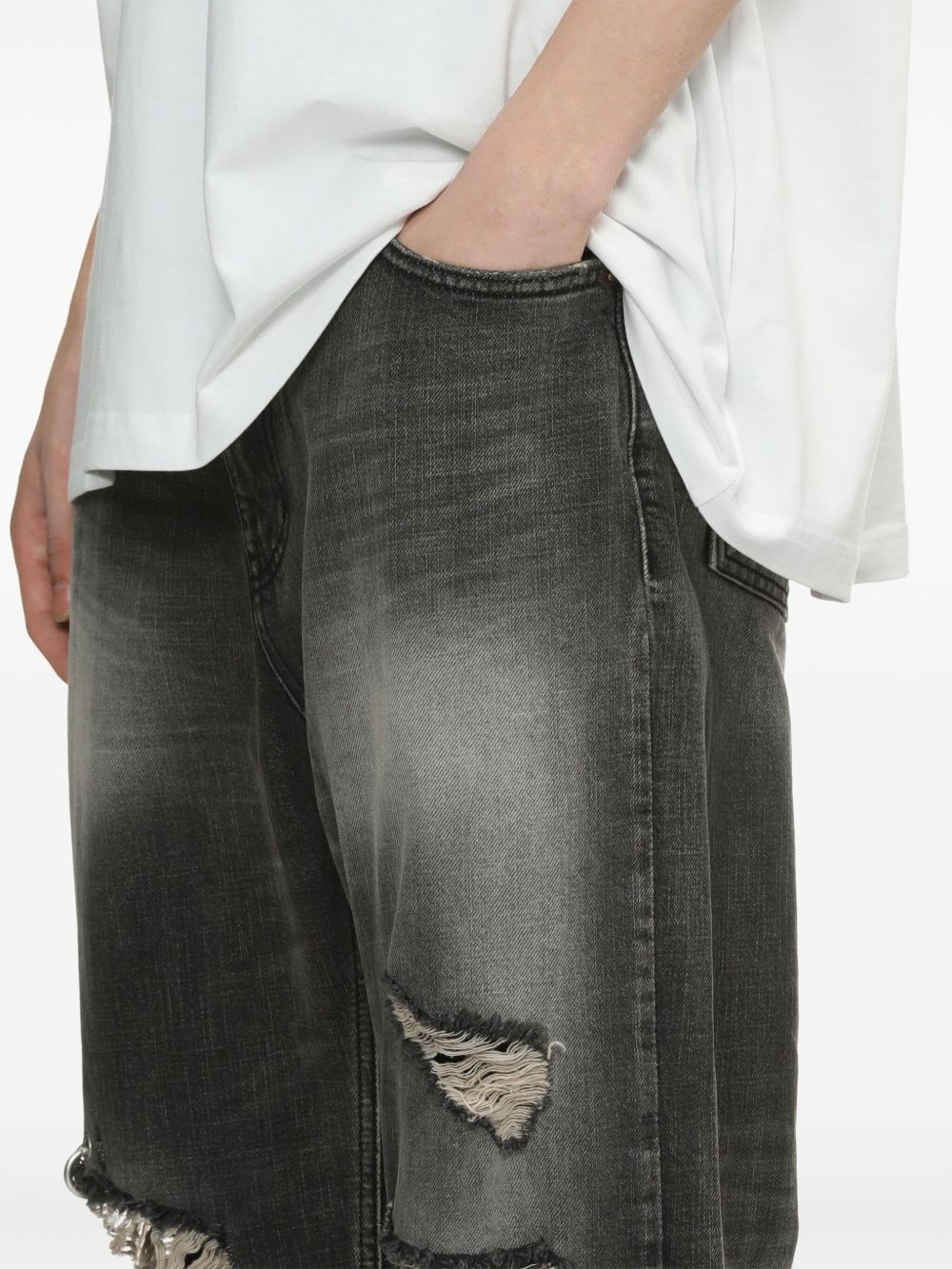 logo-patch jeans - 5