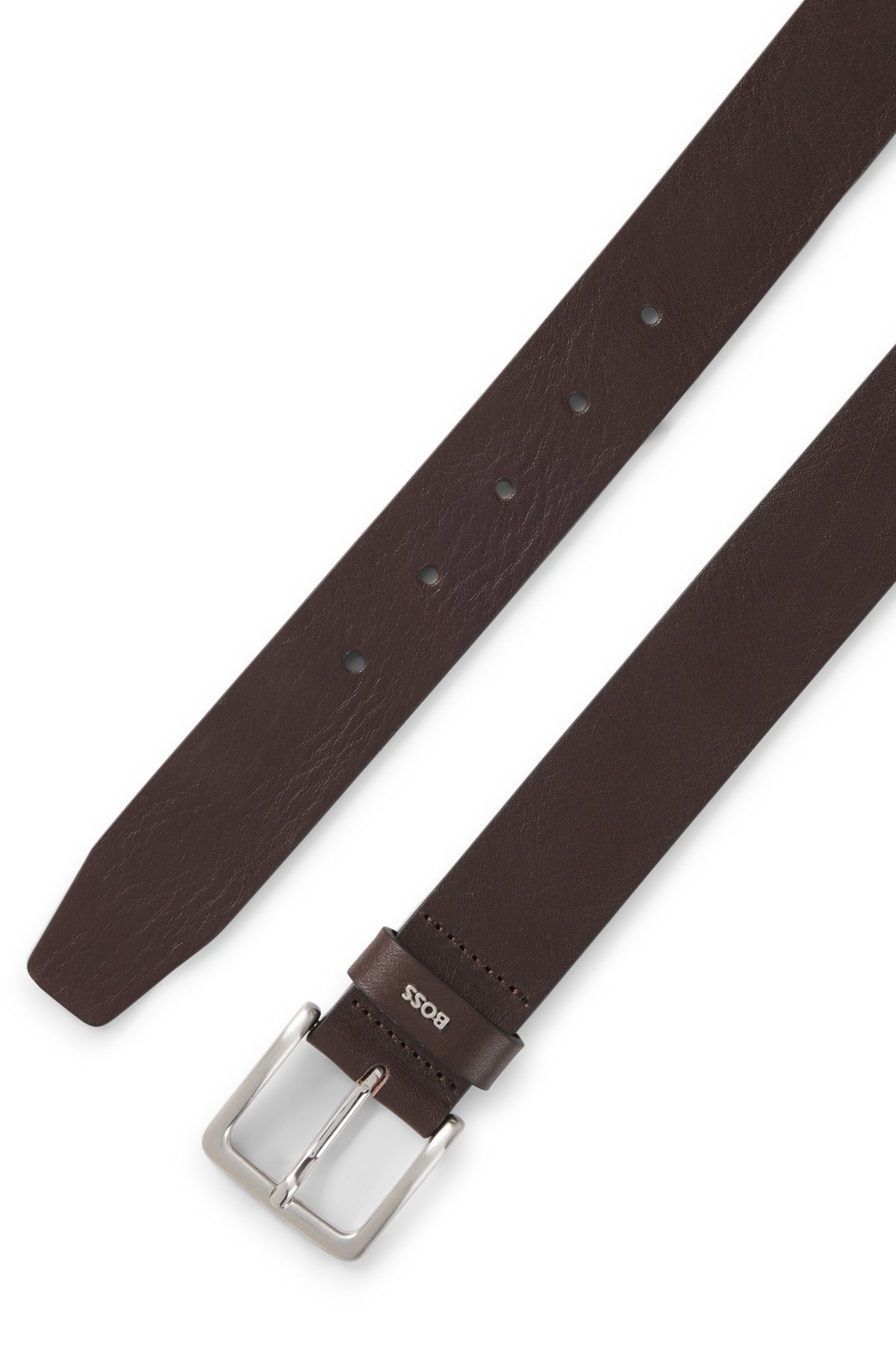 LEATHER BELT WITH LOGO KEEPER - 3