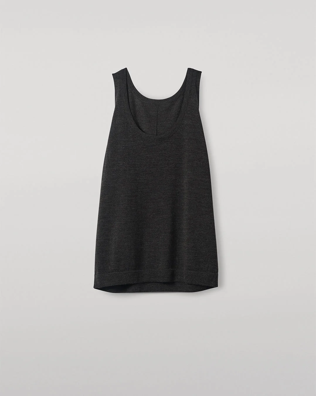 Greer Dark Grey Merino Vest - 1