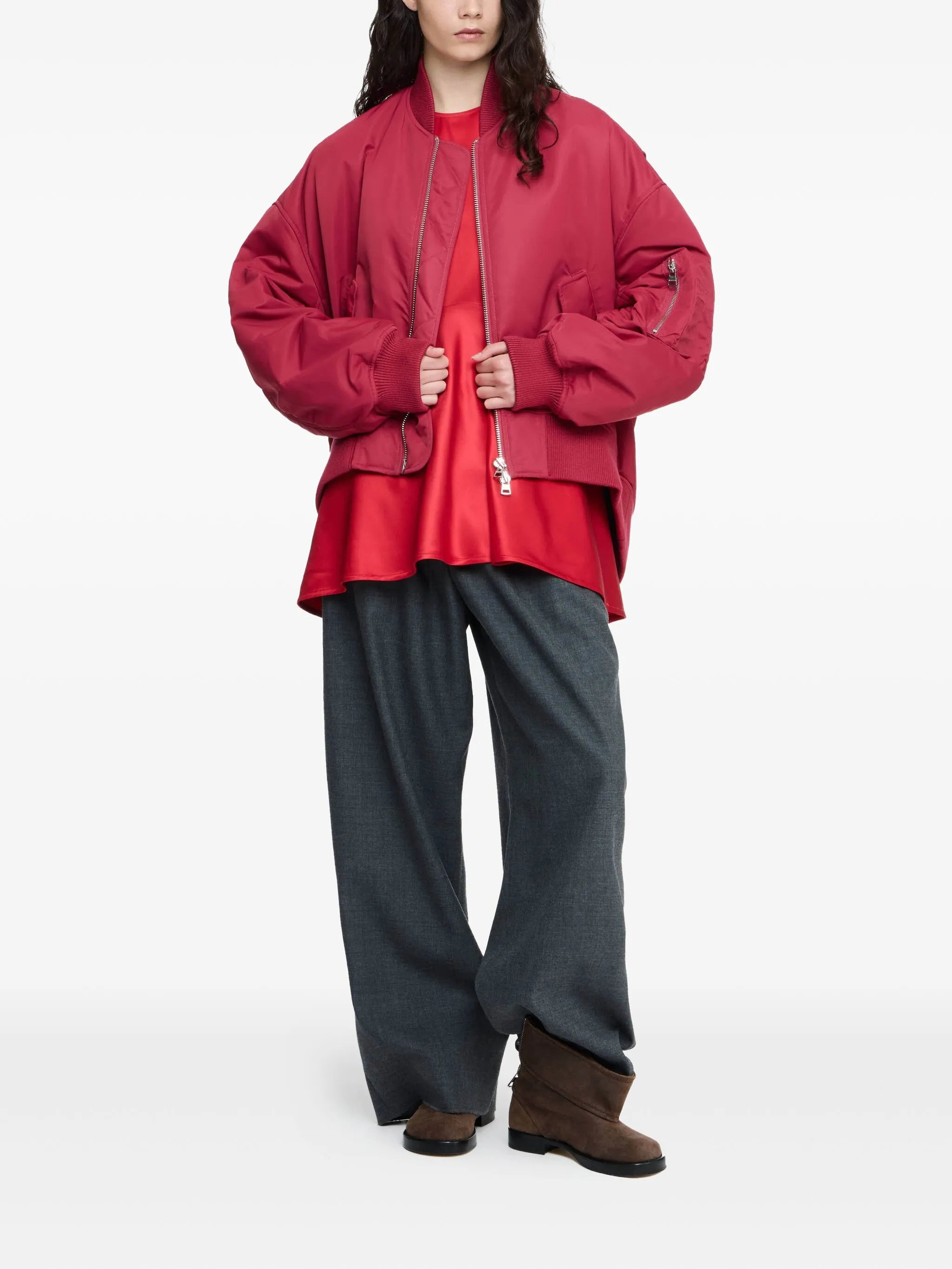 Jw Anderson Boxy Zip-front Bomber Jacket - 3