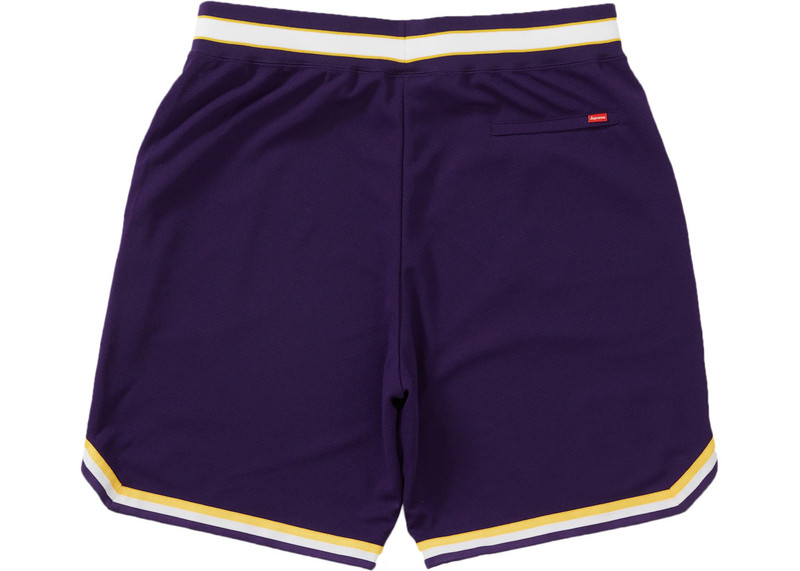 Supreme Supreme Faux Croc Basketball Short Purple outlook