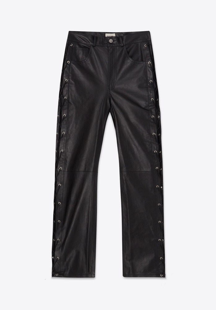 LEATHER PANT 57 BLACK - 3