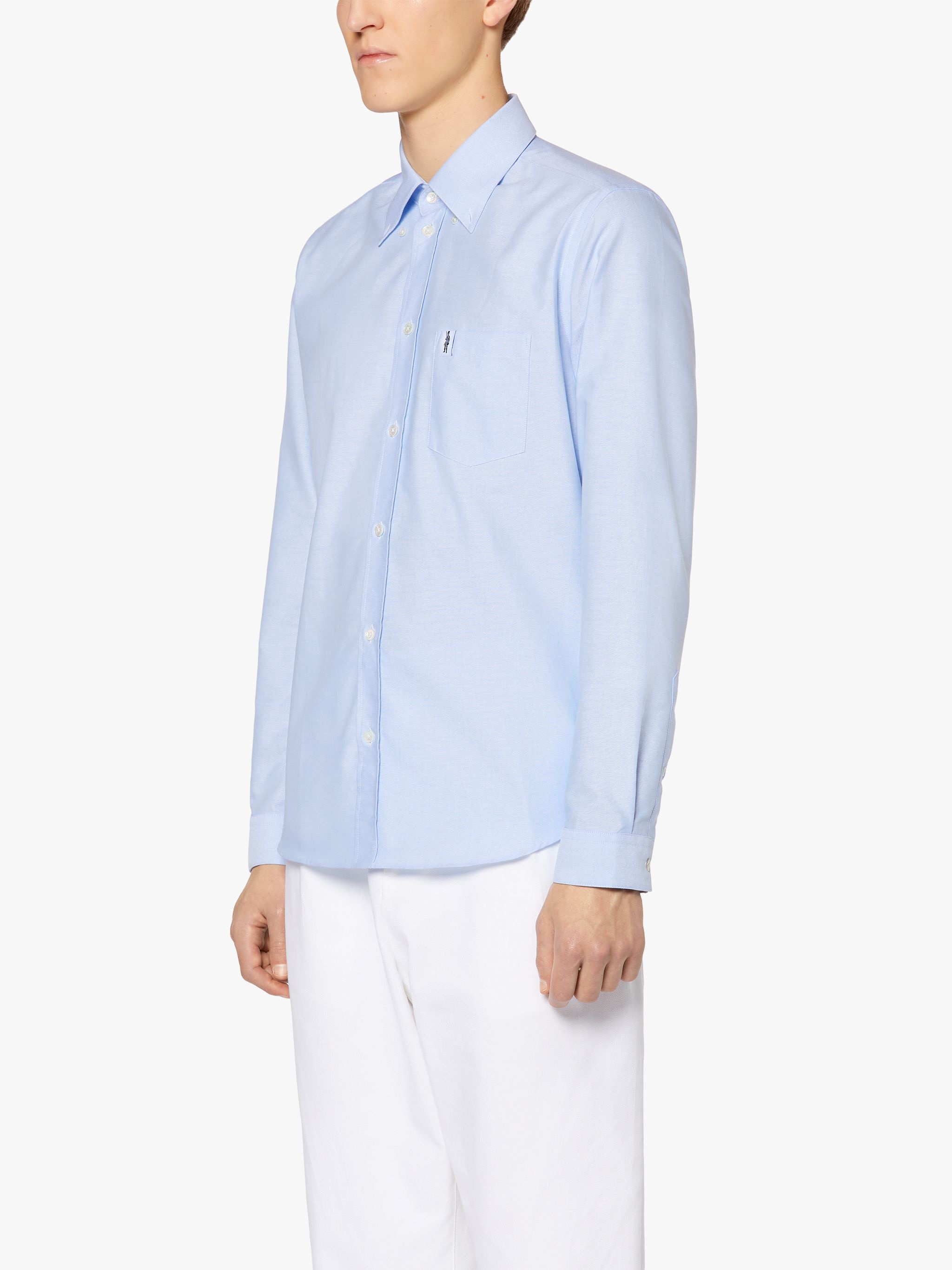 BLOOMSBURY BLUE COTTON OXFORD SHIRT | GSC-103 - 3