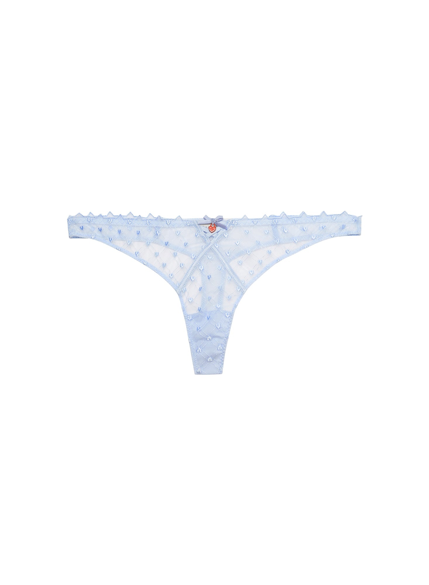 Love Lock Embroidery Thong - 2