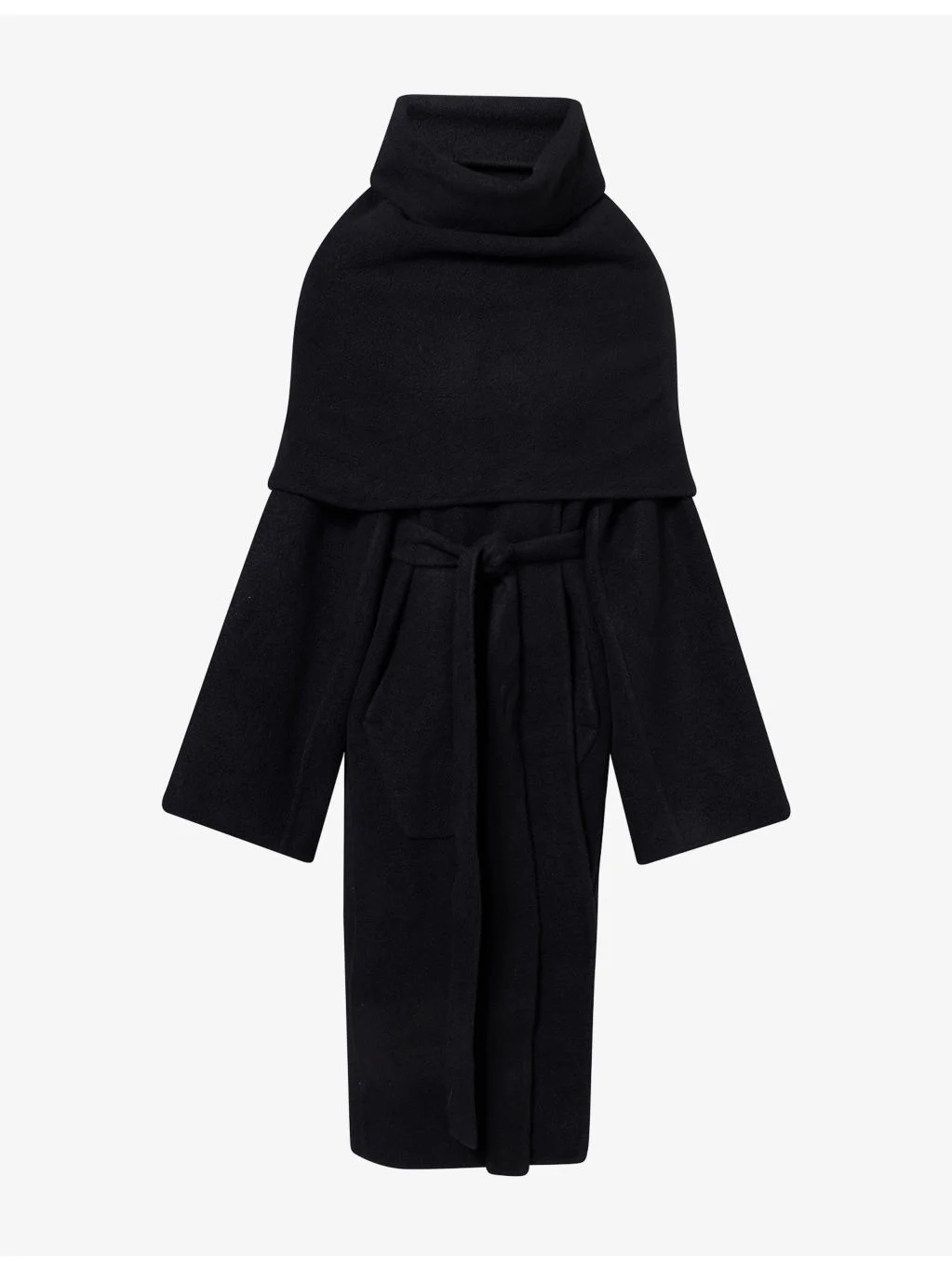 Dagger Belted Cashmere Coat - 1