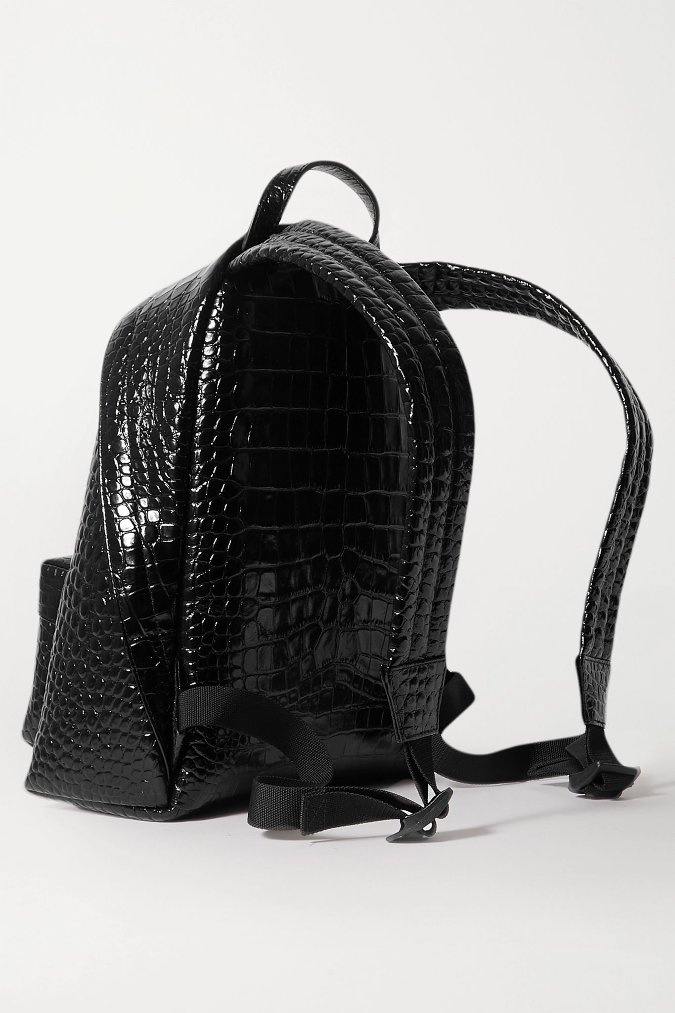 Everyday croc-effect leather backpack - 3