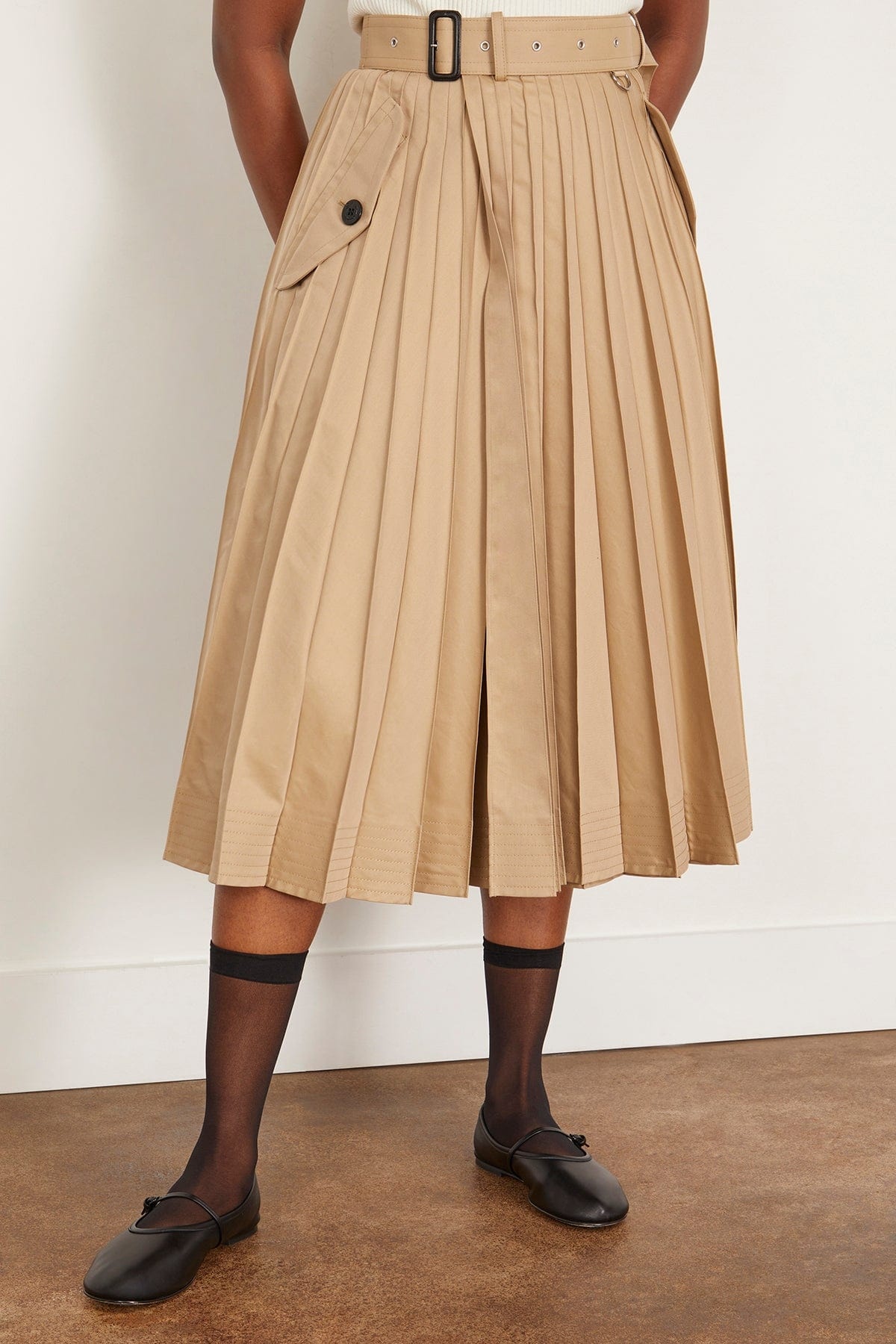 sacai Cotton Gabardine skirt