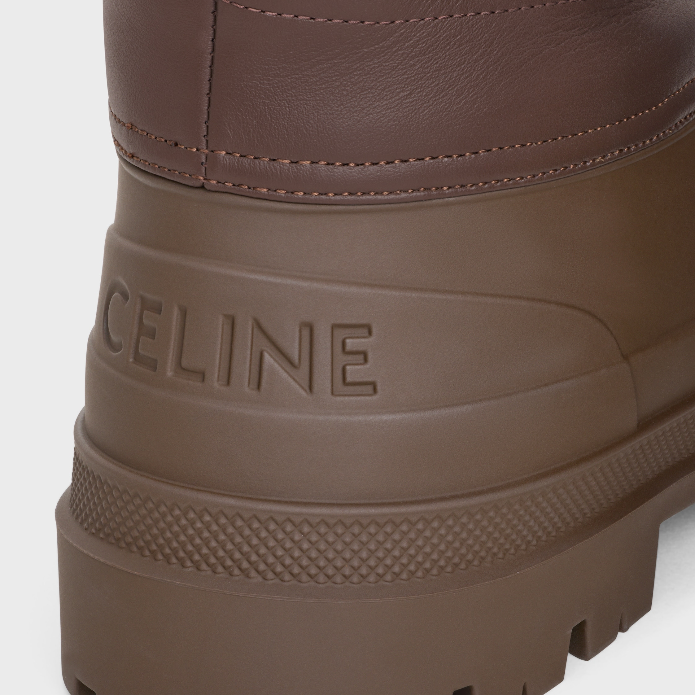 celine riley HIGH BOOT IN Nylon and Calfskin - 6