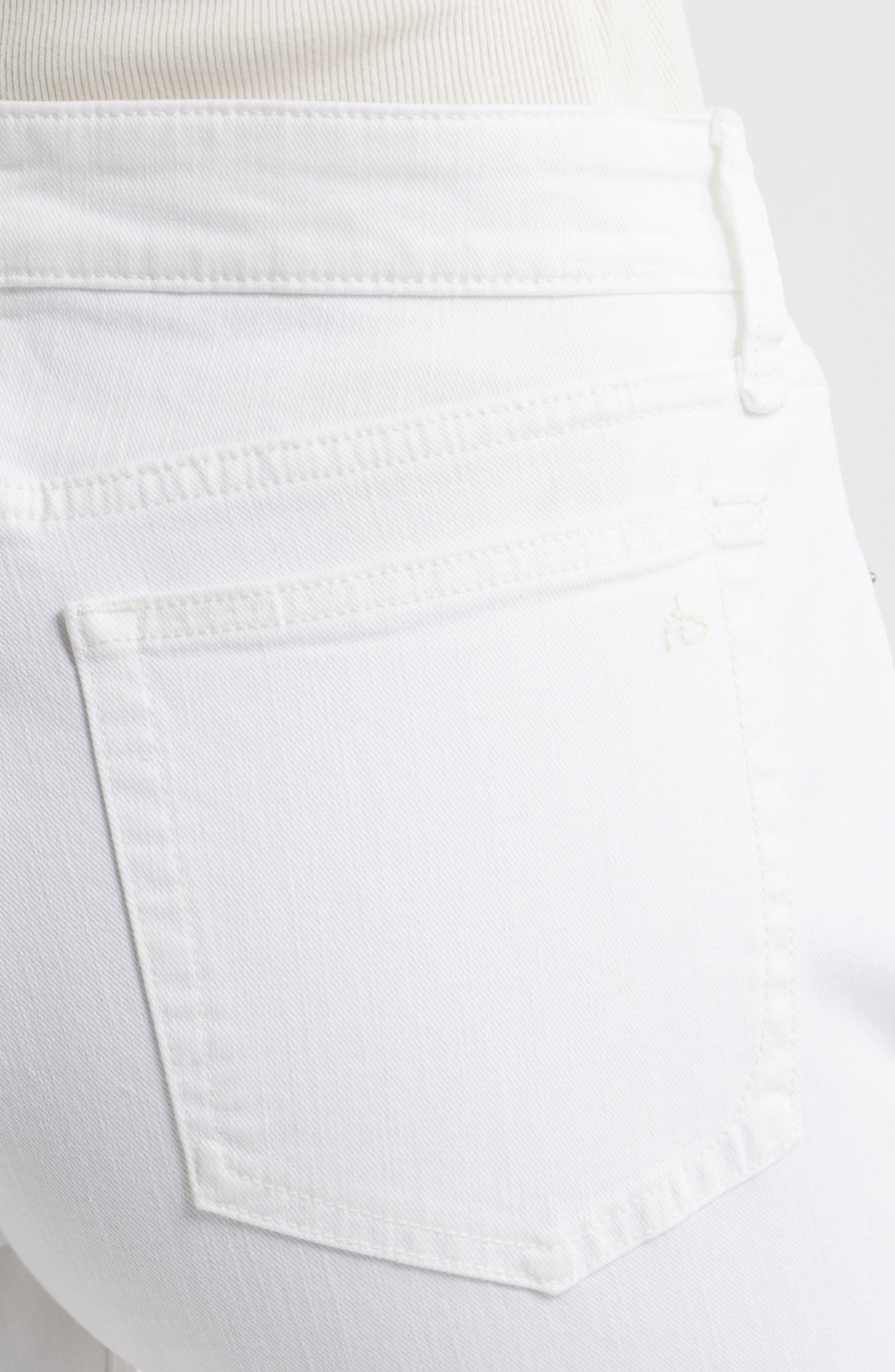 rag & bone Dre Low Rise Slim Boyfriend Jeans in Opticwht at Nordstrom - 4