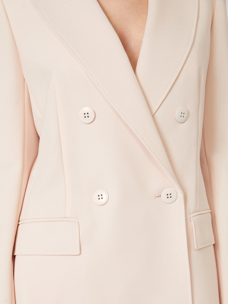 GREMBO Fitted wool crepe blazer - PINK 5