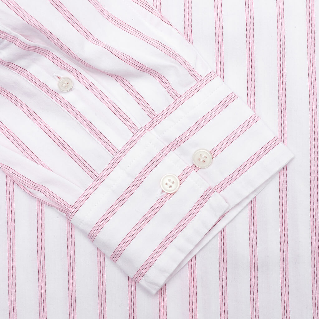 ACNE STUDIOS LONG SLEEVE SHIRT - WHITE/PINK - 3