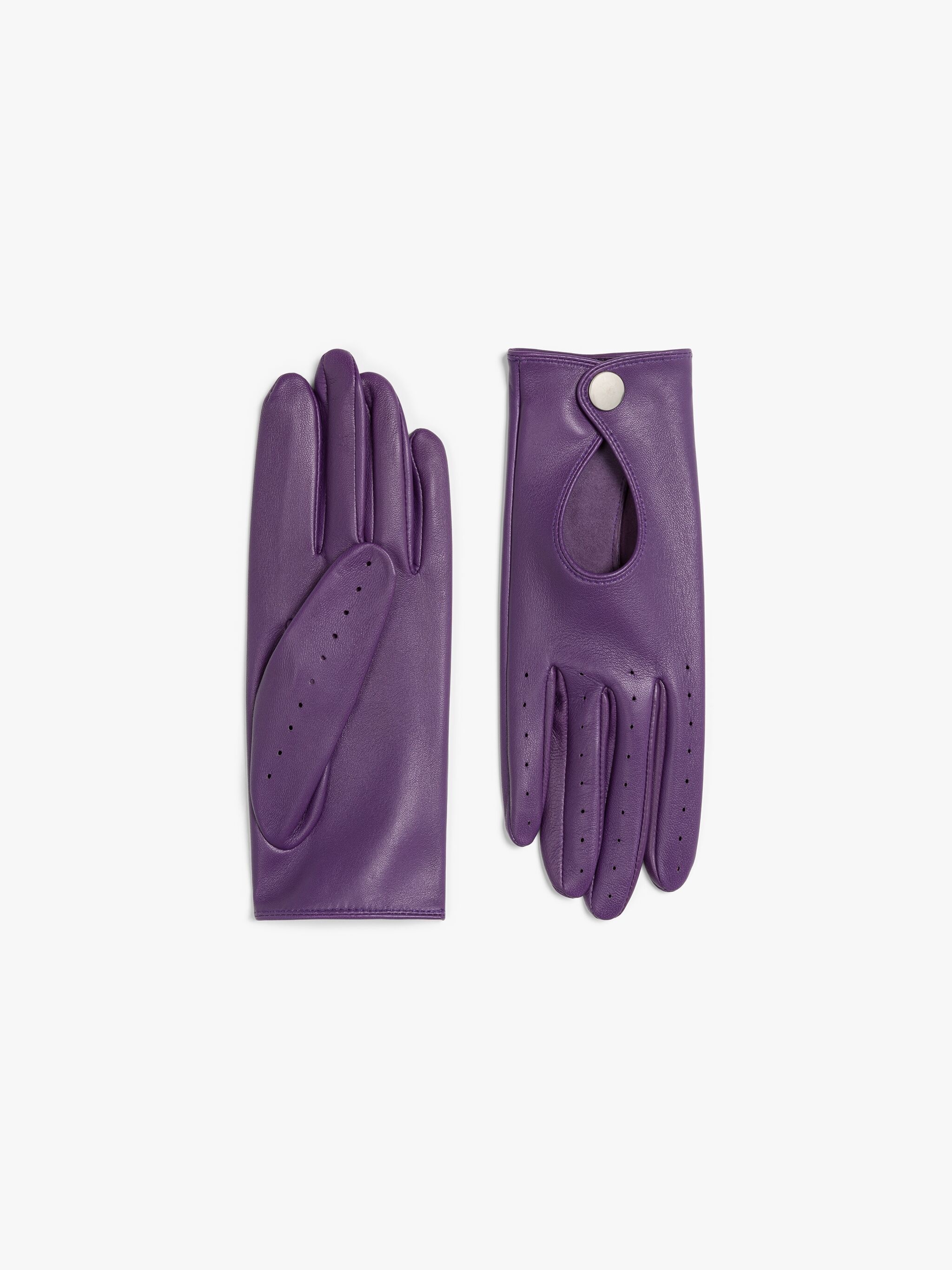 AMETHYST LEATHER DRIVING GLOVES - 1