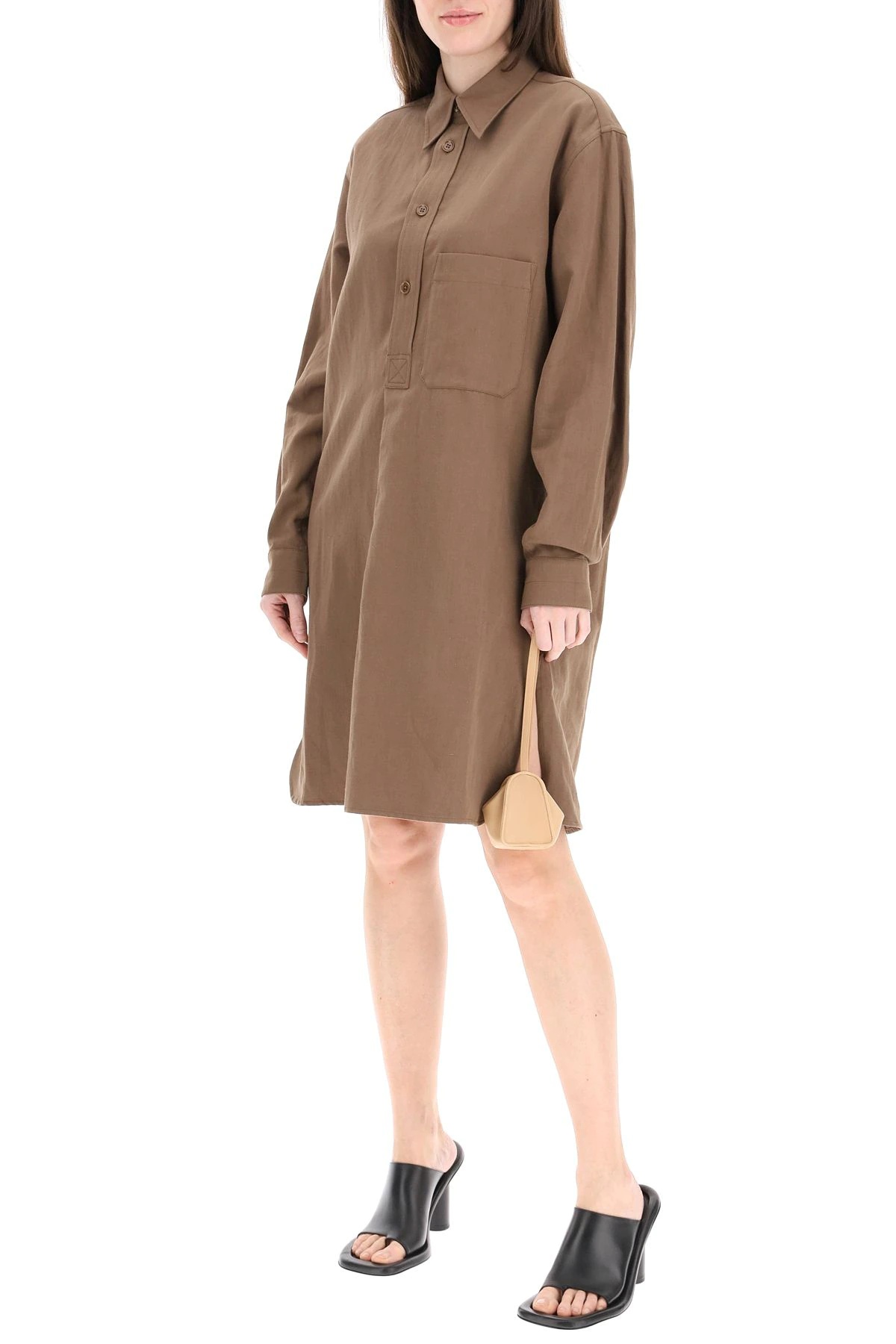 LIQUETTE SHIRT DRESS - 2