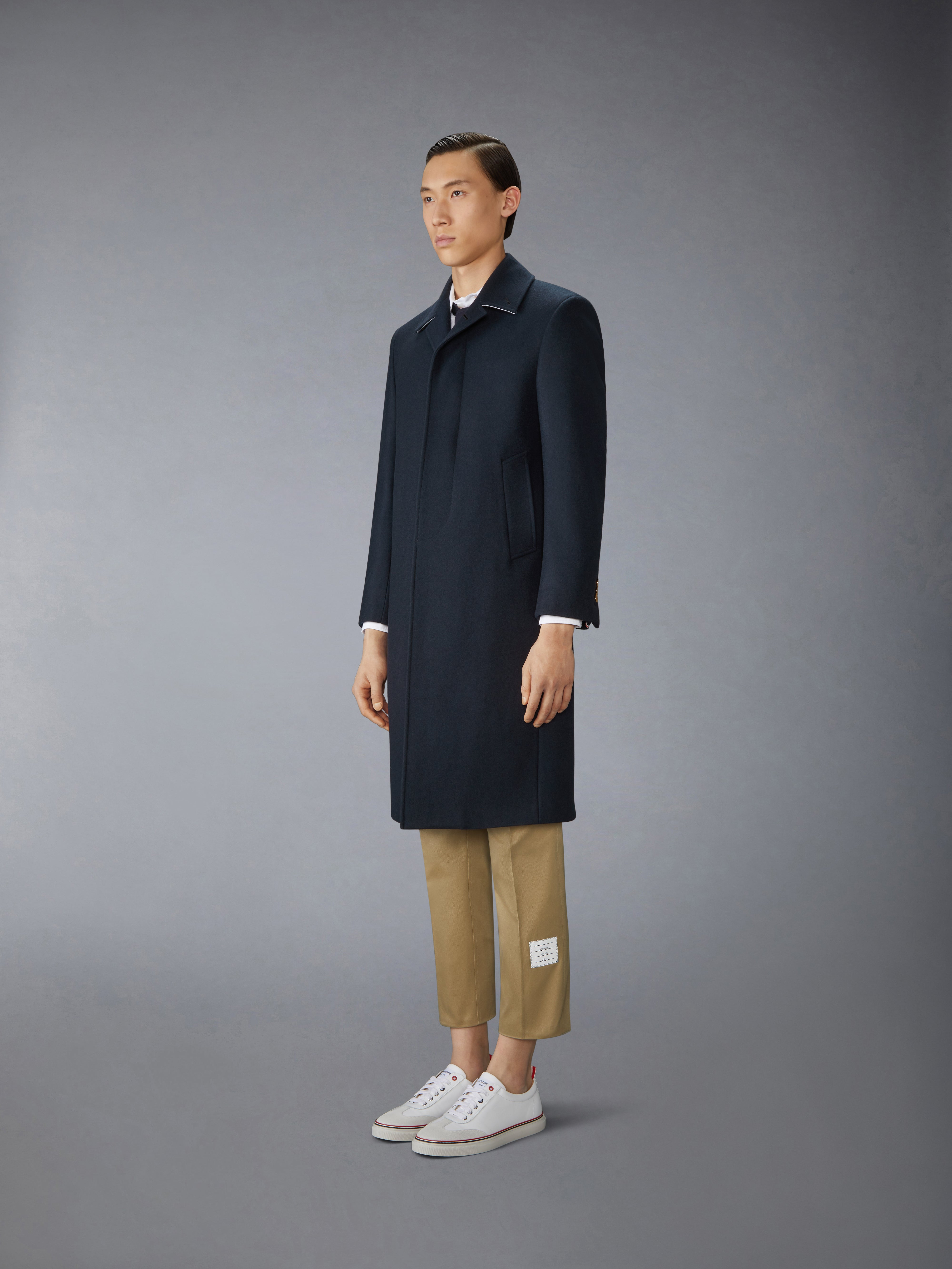 MELTON CLASSIC BAL COLLAR OVERCOAT - 3