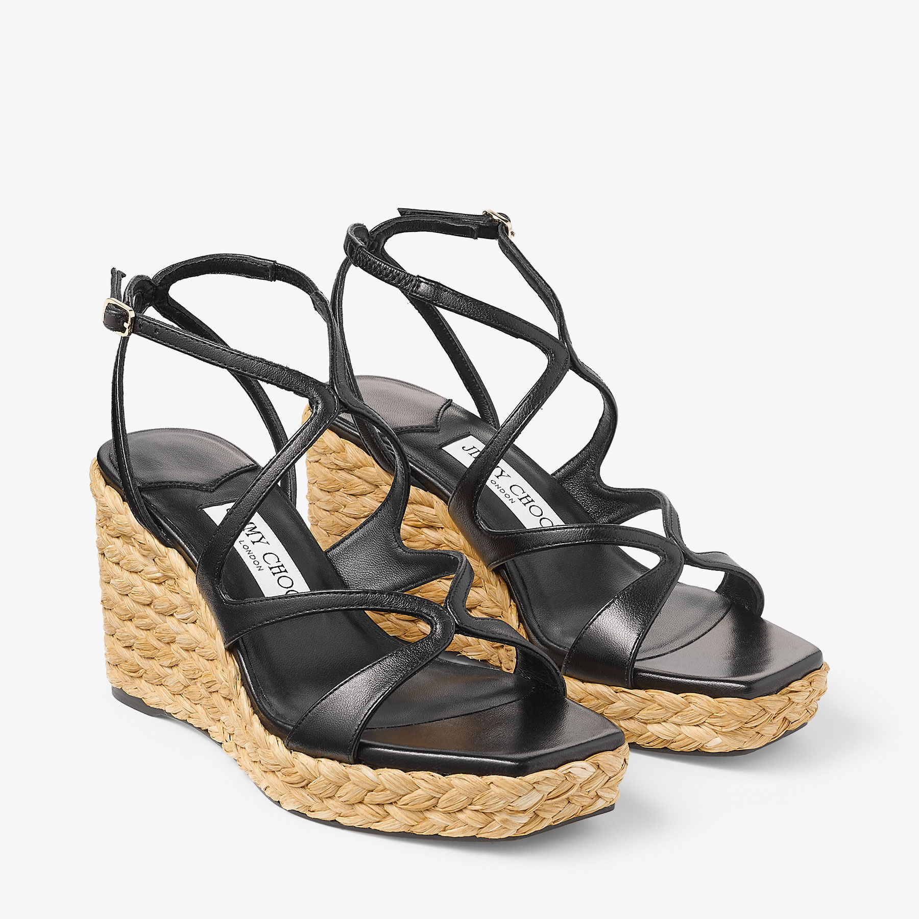 Ayla 85
Black Nappa Leather Wedge - 3