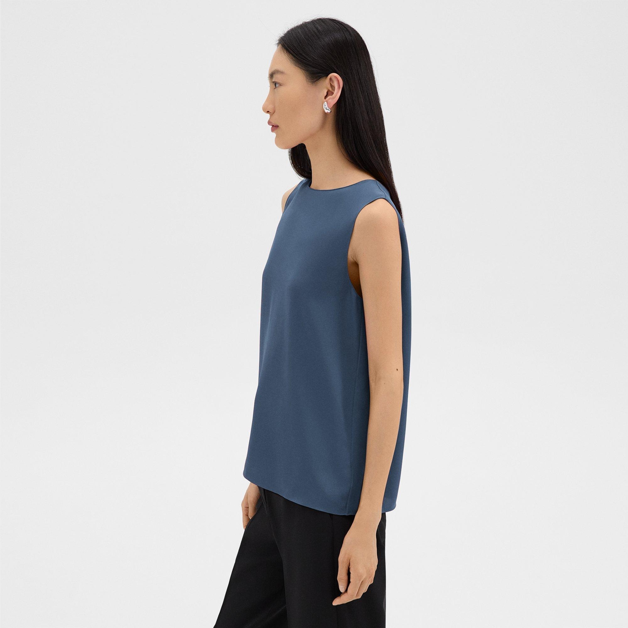 Shell Top in Silk Georgette - 3