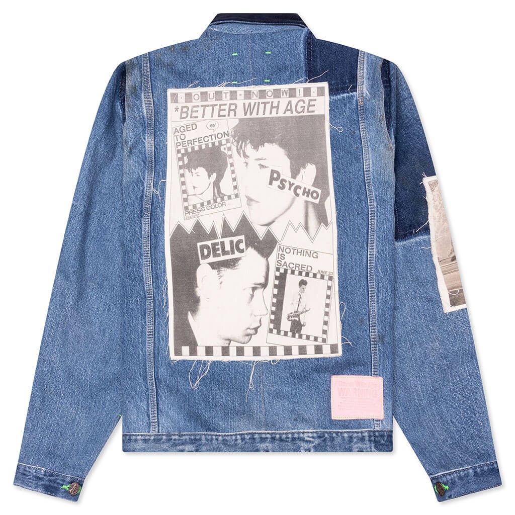 ROCK CITY RECONSTRUCTED DENIM JACKET - INDIGO - 2