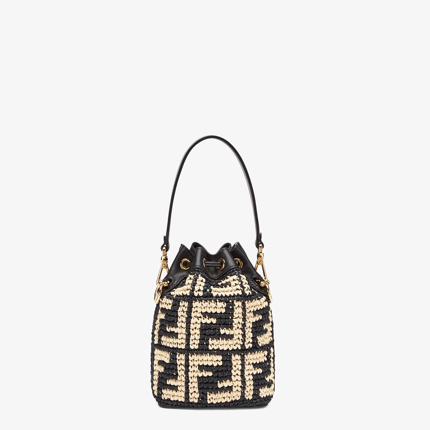 Black raffia mini-bag - 3