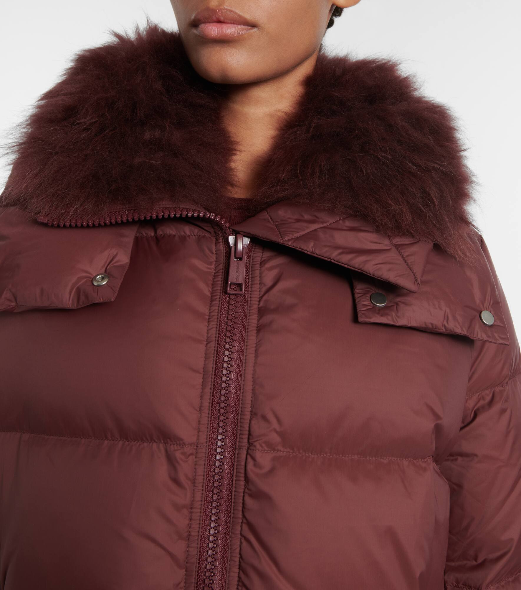 Quilted down jacket - 4