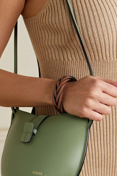 Loewe Braided leather bangle outlook