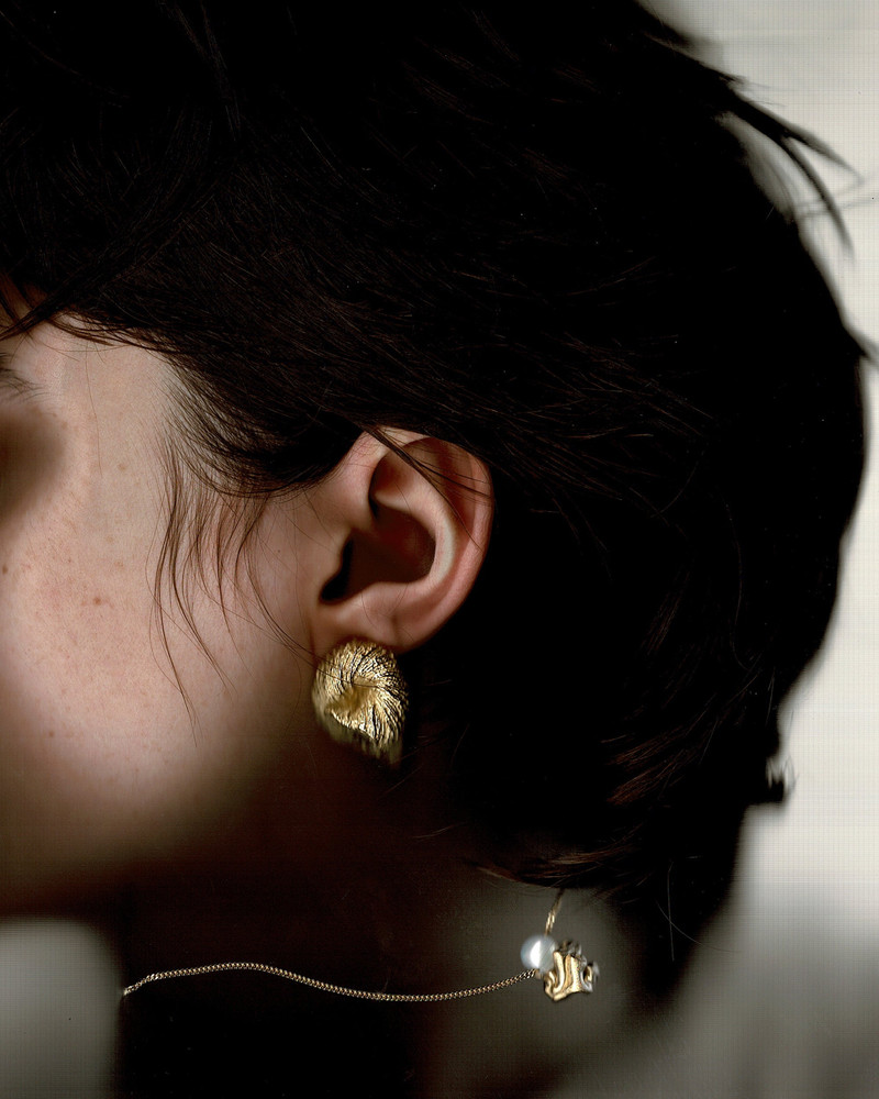 Completedworks Yarn 14K Gold-Plated Earrings outlook