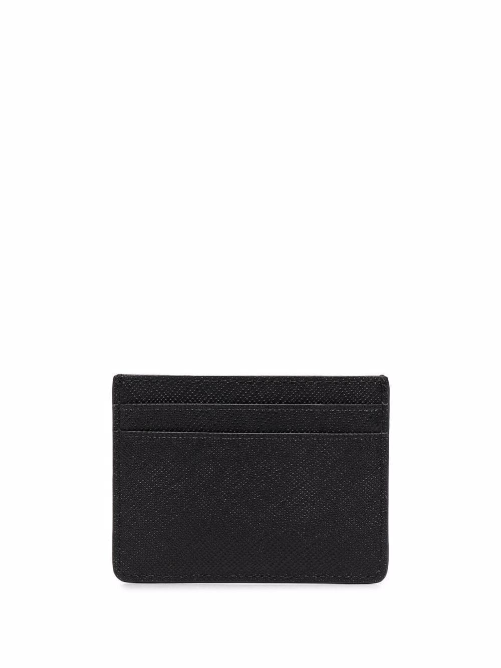 textured logo-embossed cardholder - 2