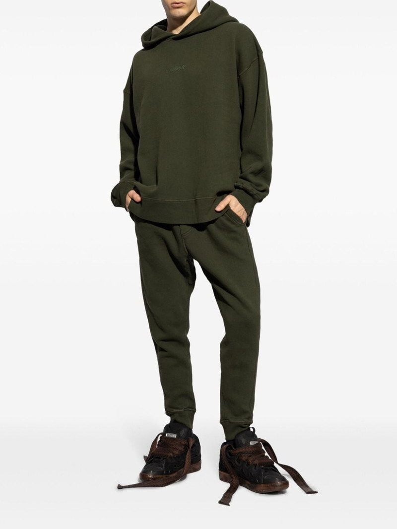 DSQUARED2 drop-crotch cotton track pants outlook