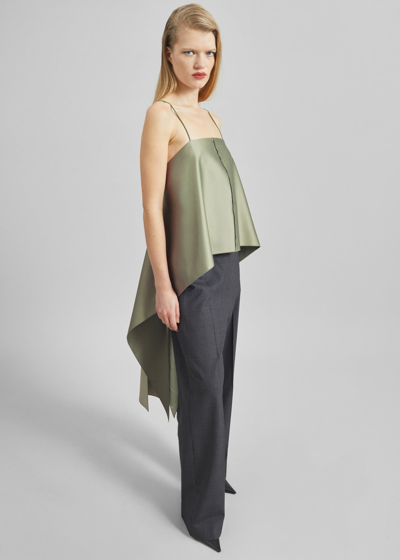 By Malene Birger Trinola Top - Deep Lichen Green 1