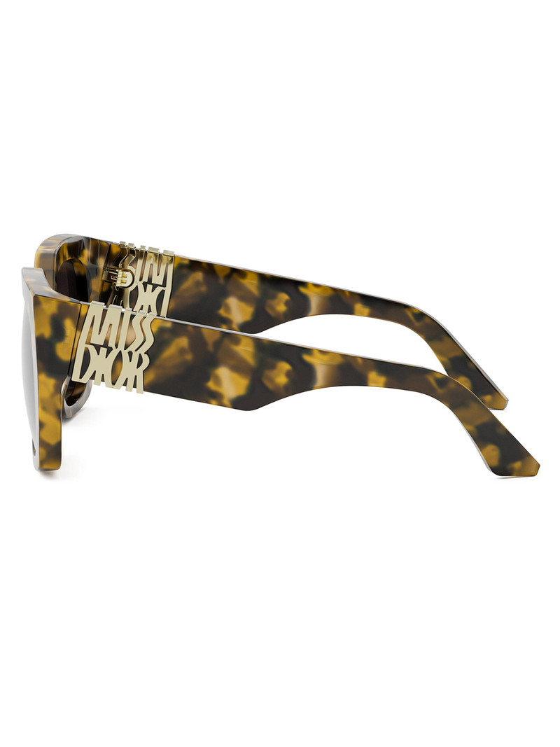 Women's MissDior S2I Square Sunglasses - Brown Blonde Havana 3
