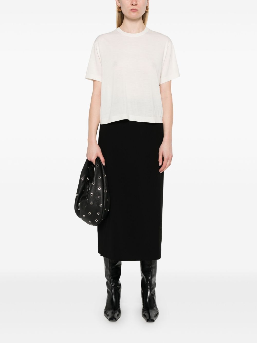 crepe skirt - 2
