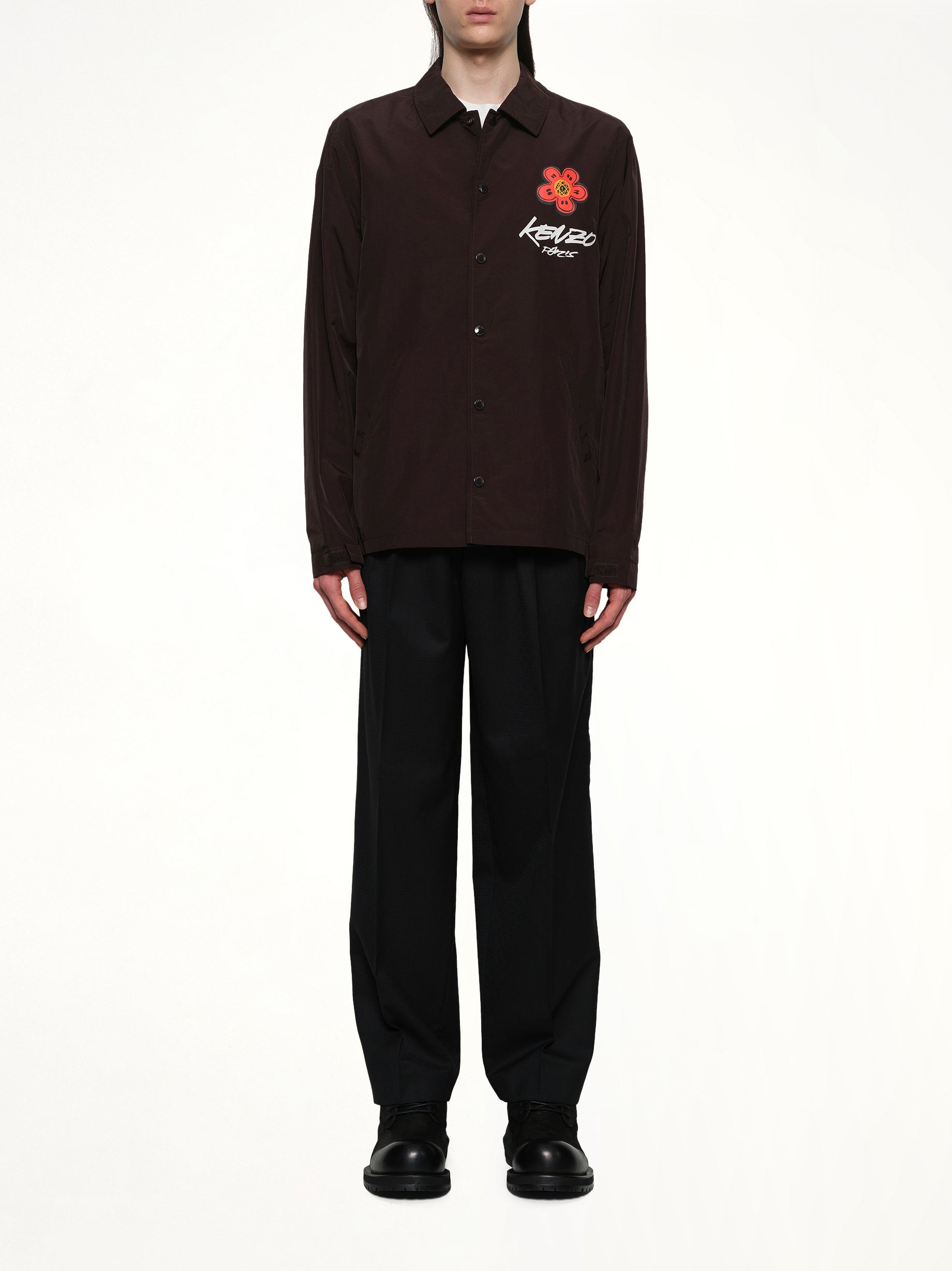 Kenzo Futura Light Coach Jacket in Chocolate - 7
