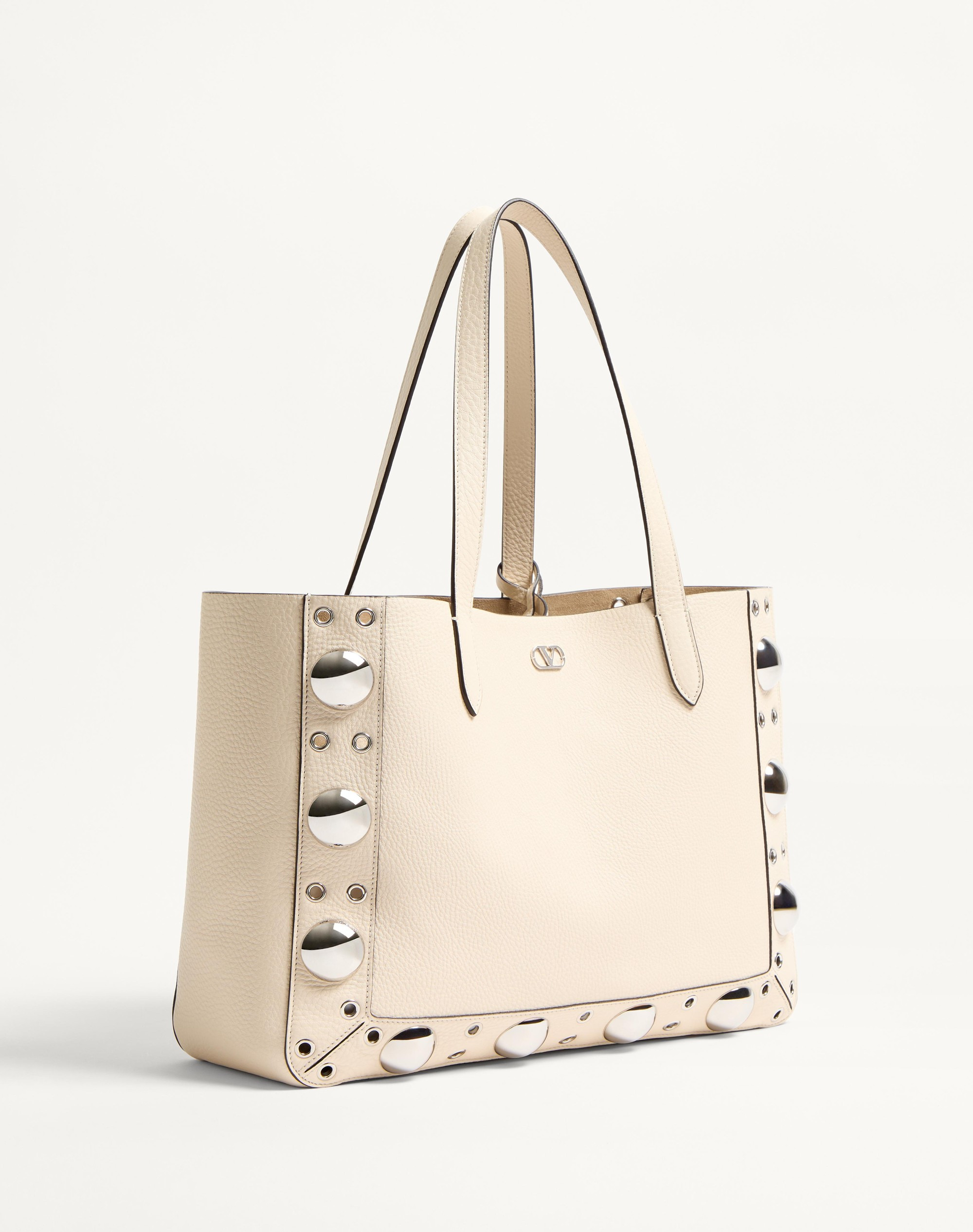 VALENTINO GARAVANI NELLCÔTE MEDIUM SHOPPING BAG IN GRAINY CALFSKIN - 3