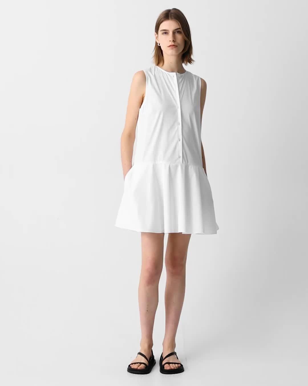 Sleeveless Mini Dress in Good Cotton - 6