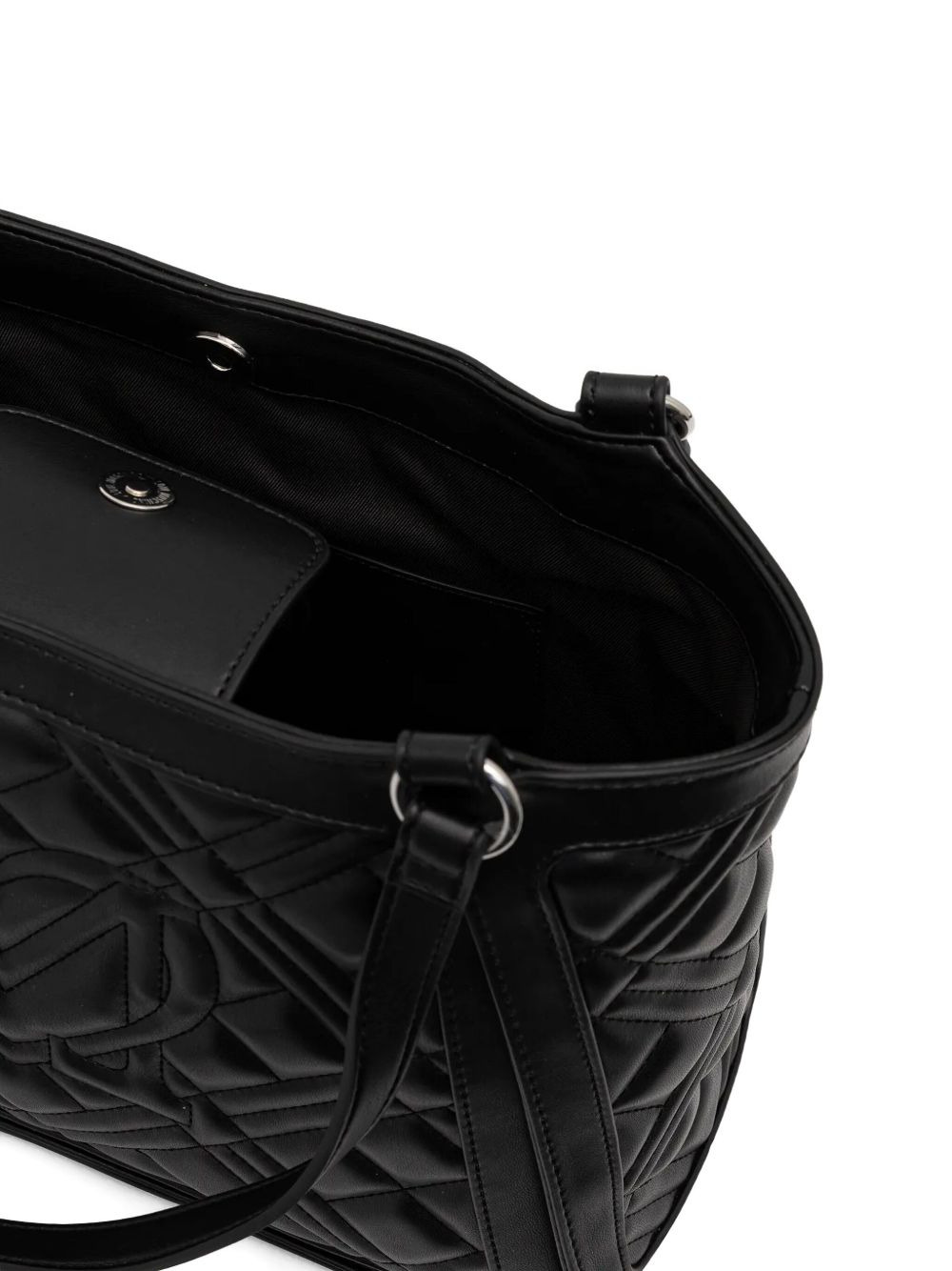 medium quilted logo tote bag - 4