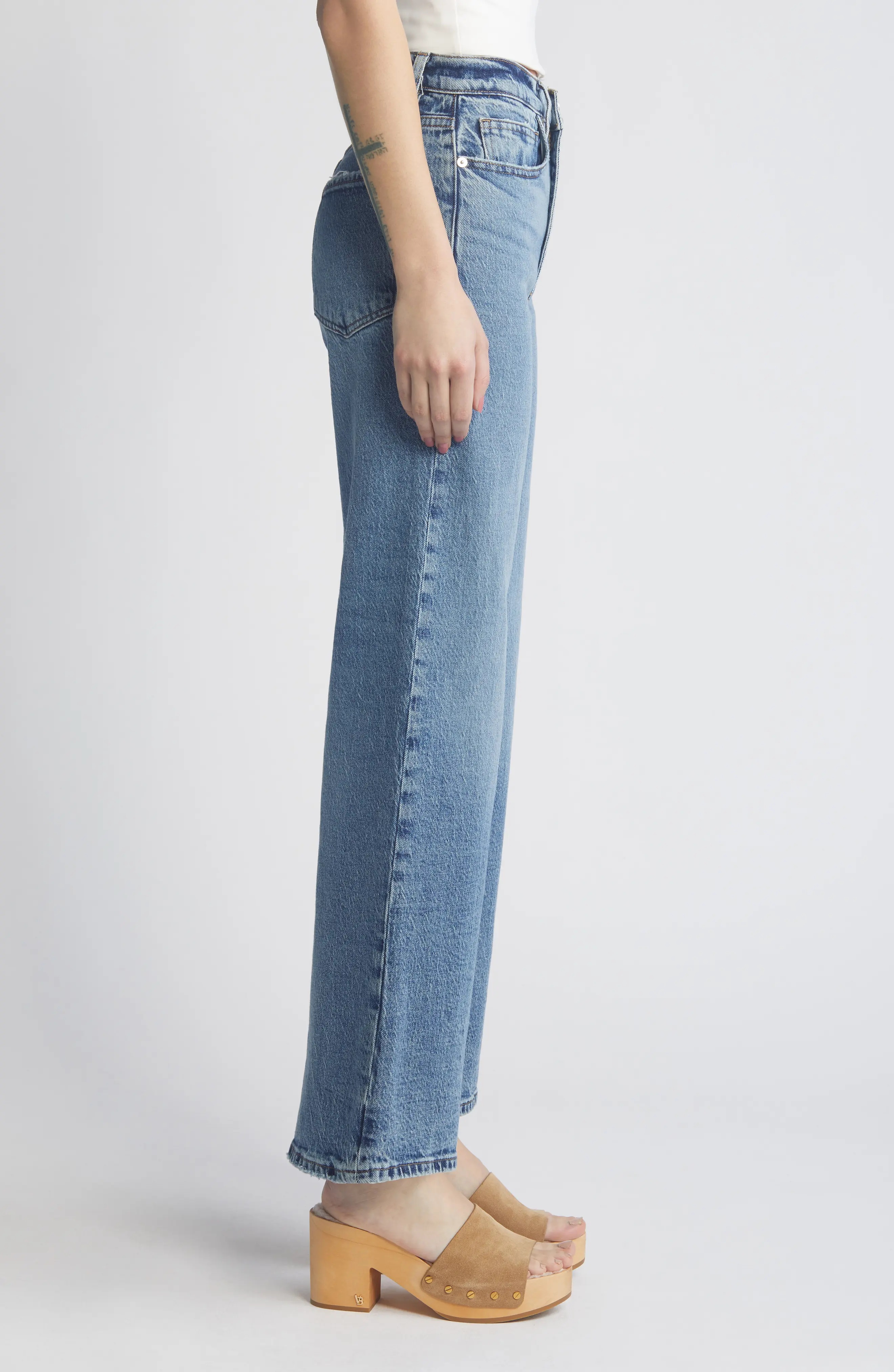 Le Pixie Jane Ankle Wide Leg Jeans - 3