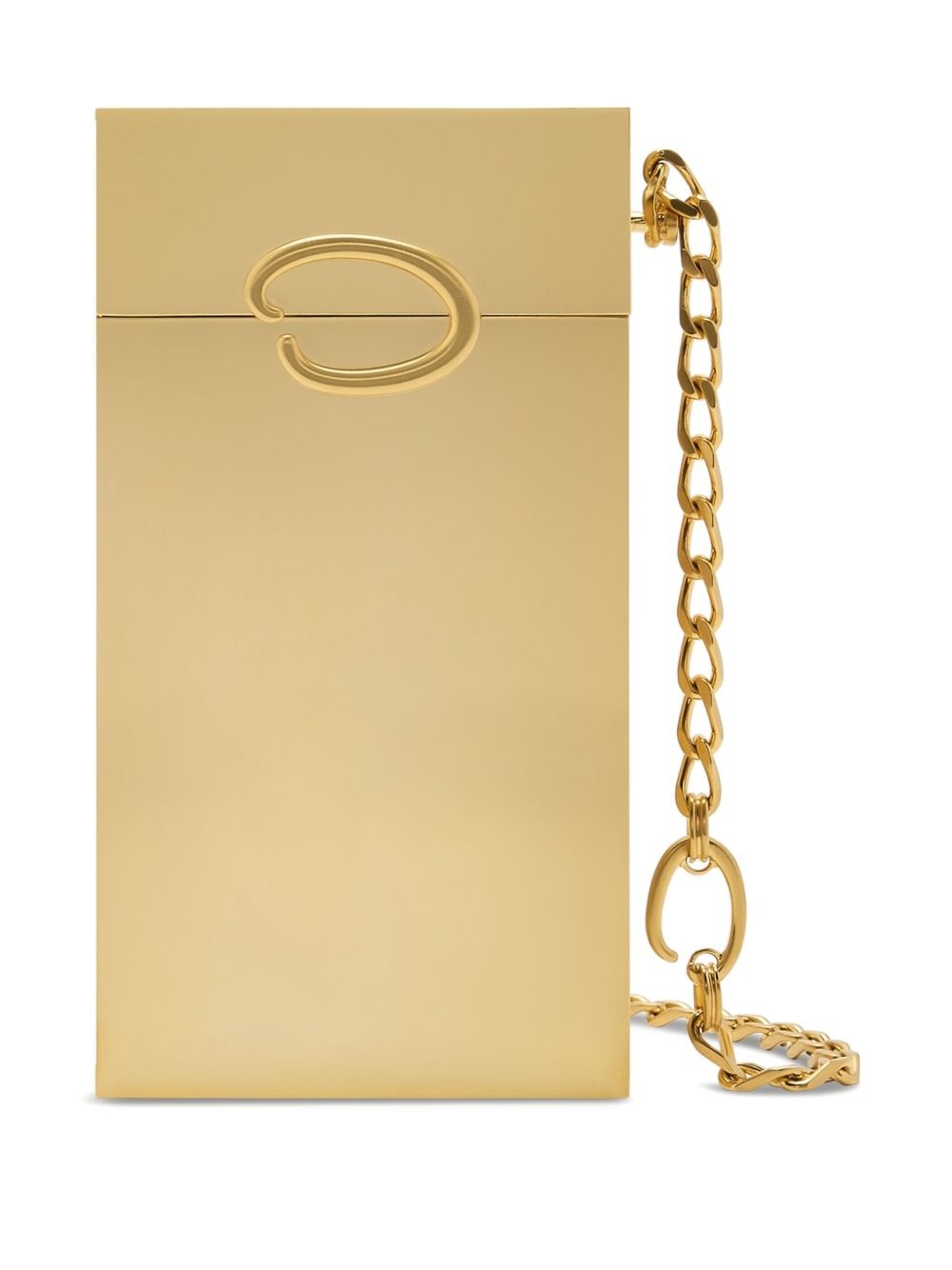 logo-plaque clutch bag - 3