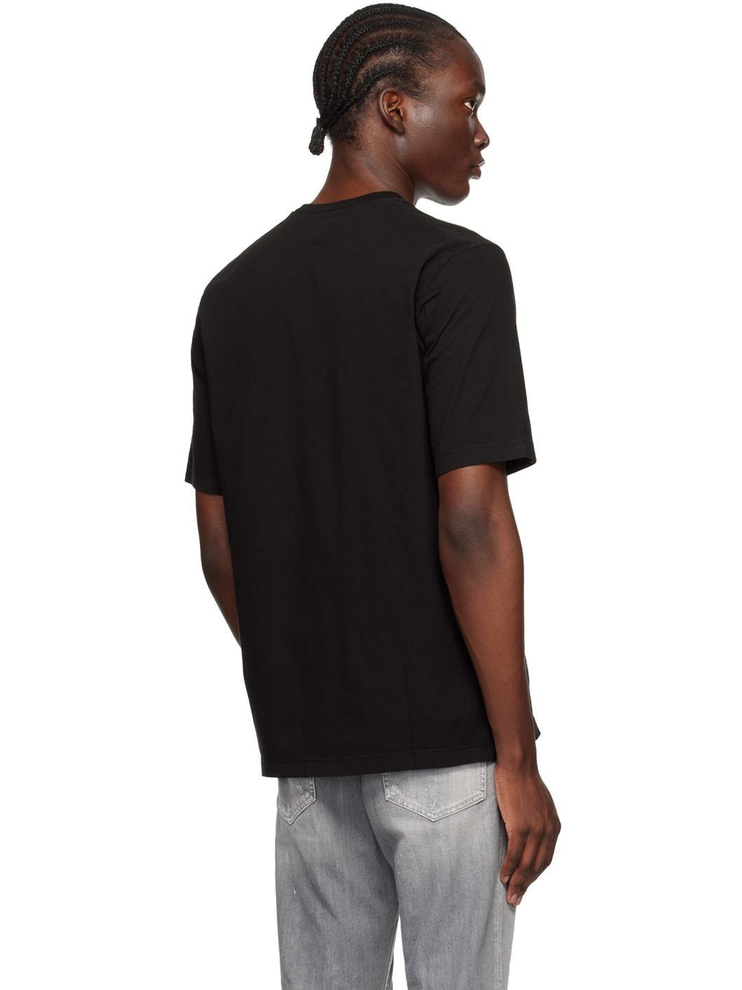 Black Loose Fit T-Shirt - 3