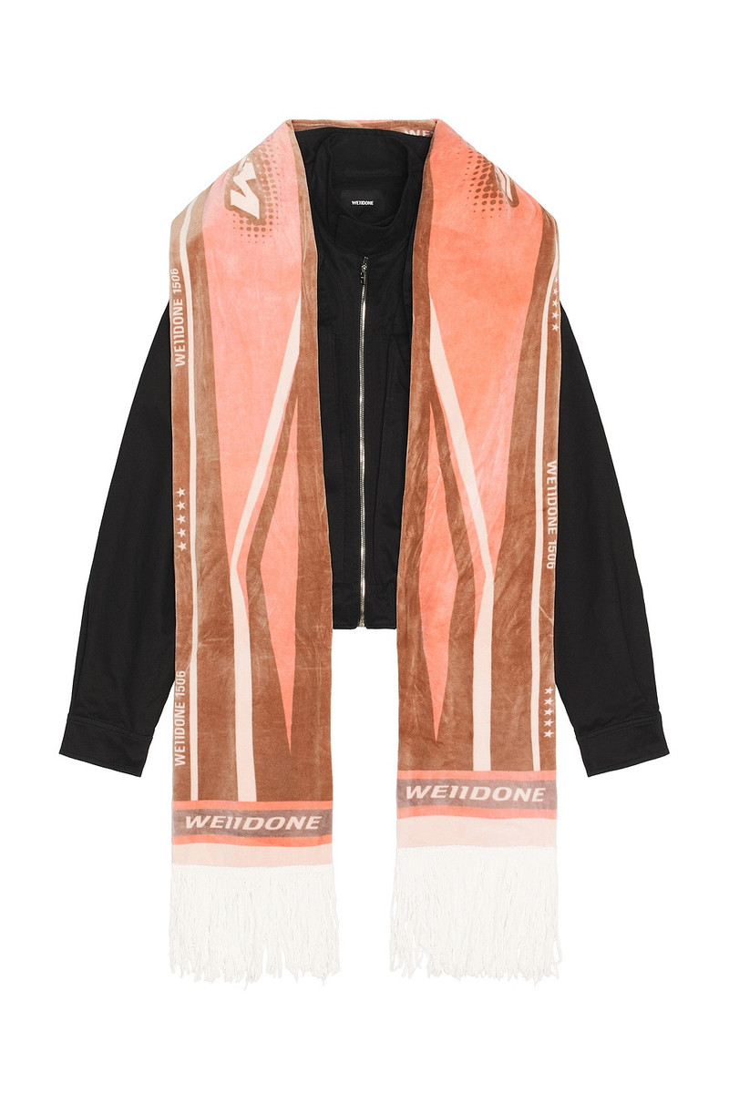 We11done Sporty Scarf Harrington Jacket outlook