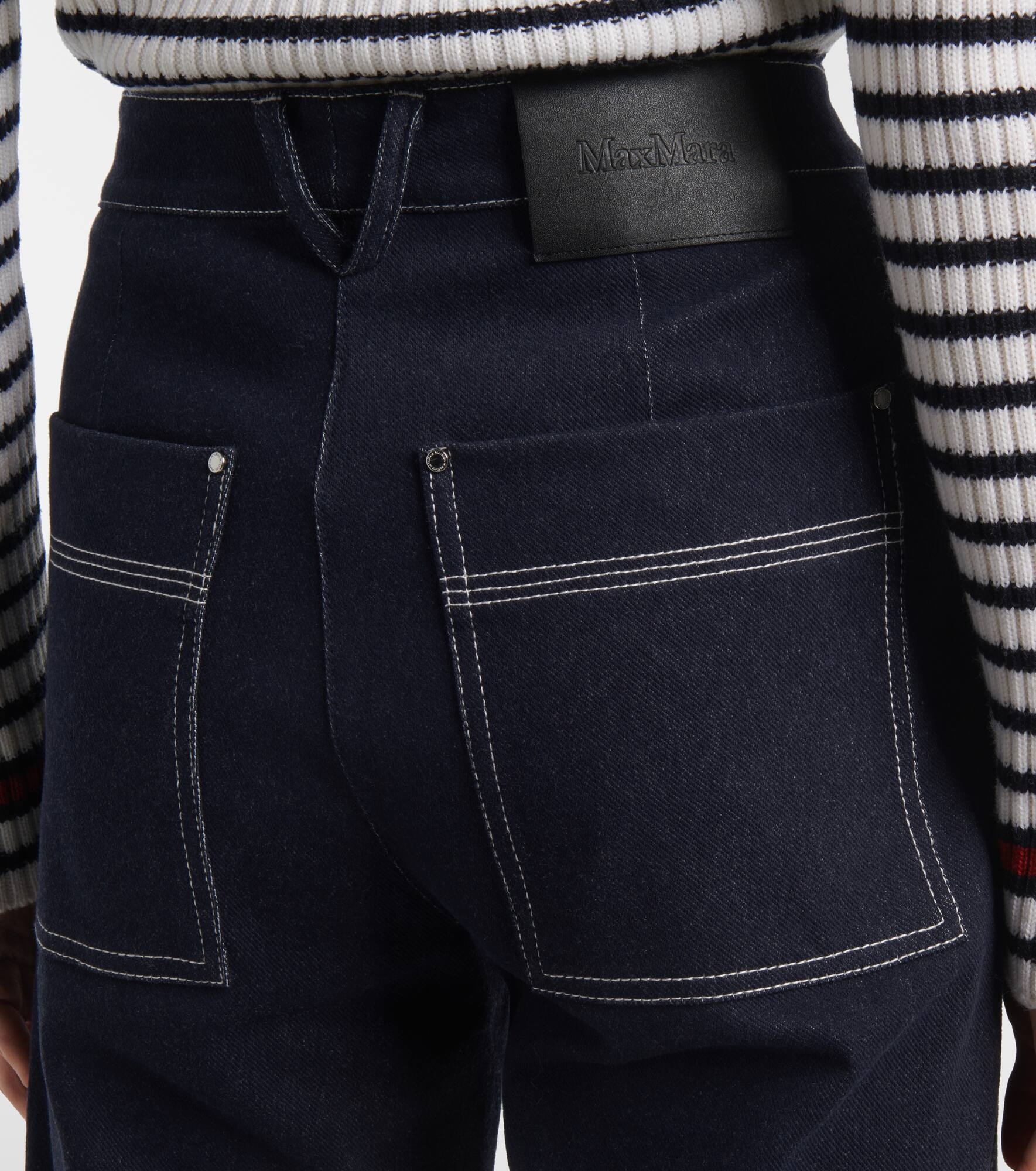 Zibello high-rise straight jeans - 6