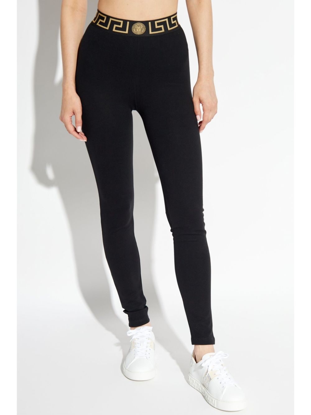 Greca-waistband high-waist leggings - 3