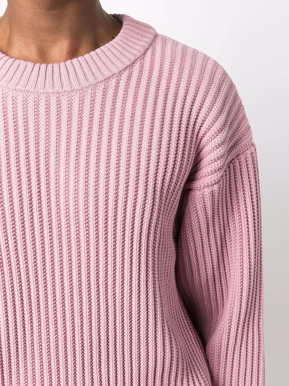 crew-neck rib-knit jumper - 5