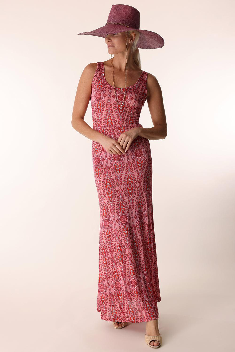 Sleeveless Scoop Neck Dress - 2