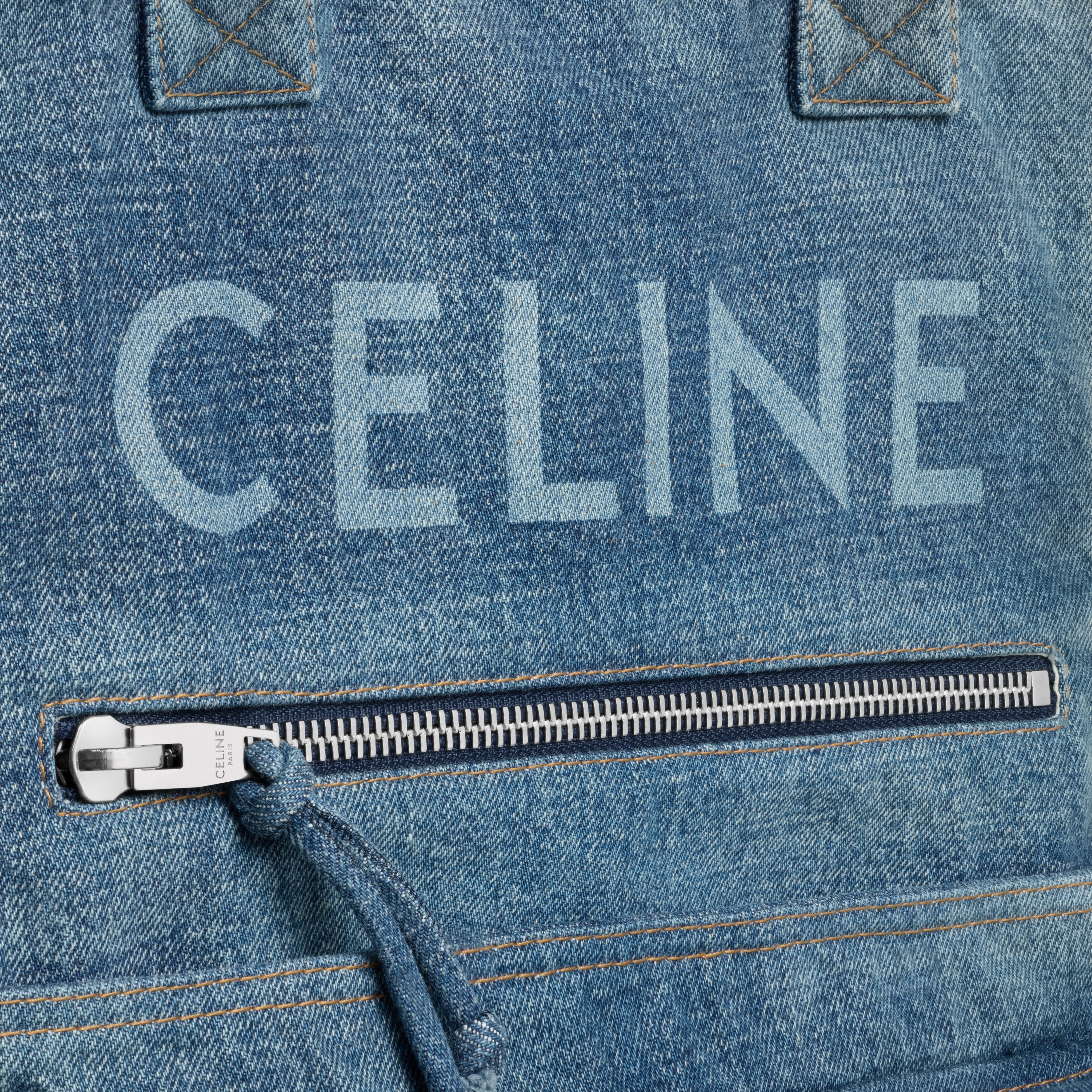 Tote bag in DENIM WITH CELINE - 5