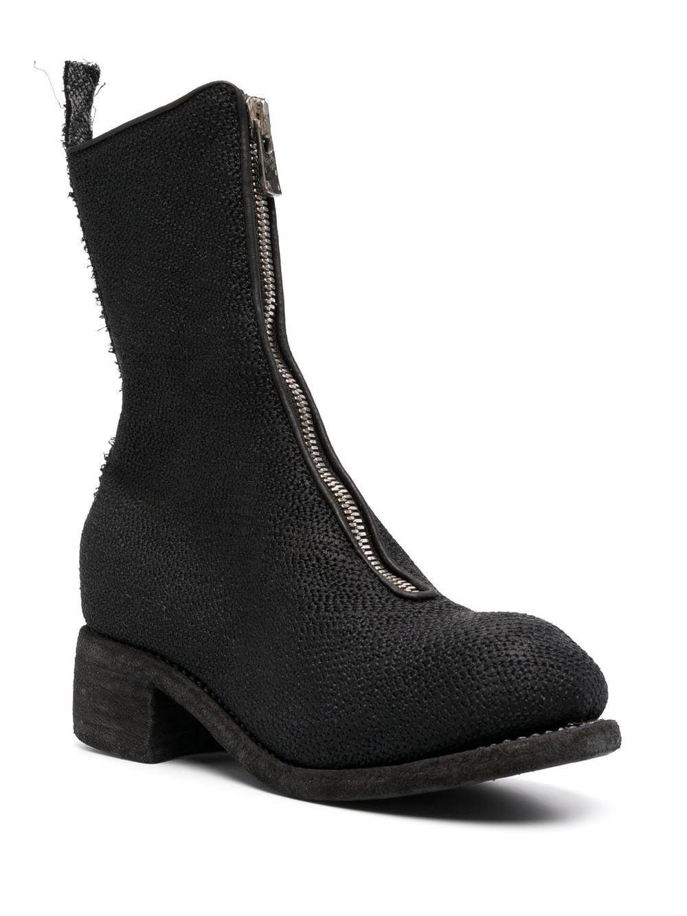 slouchy front-zip ankle boots - 2