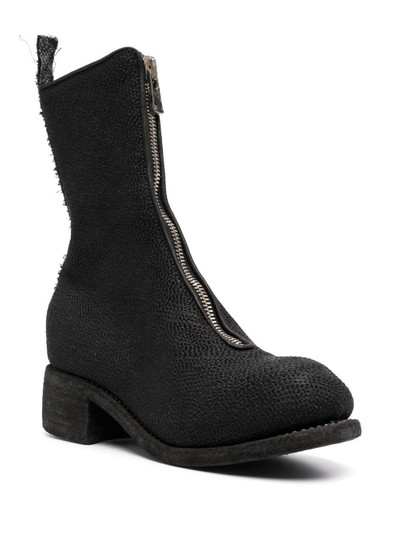 Guidi slouchy front-zip ankle boots outlook