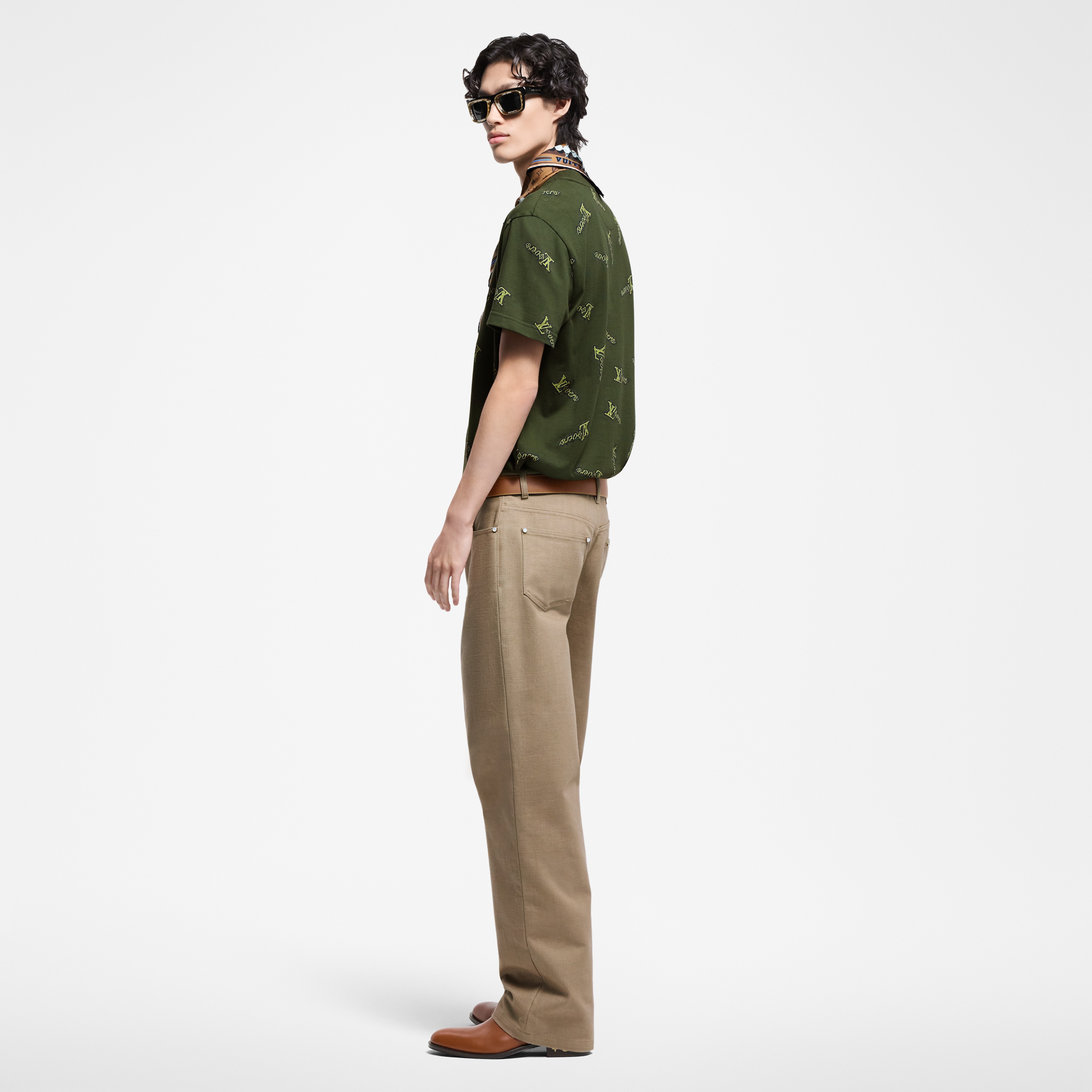 Jacquard Cotton T-Shirt - 3