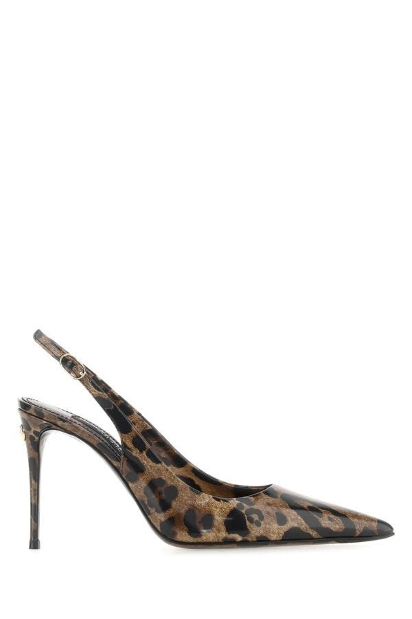 DOLCE & GABBANA Printed Leather Pumps - 1